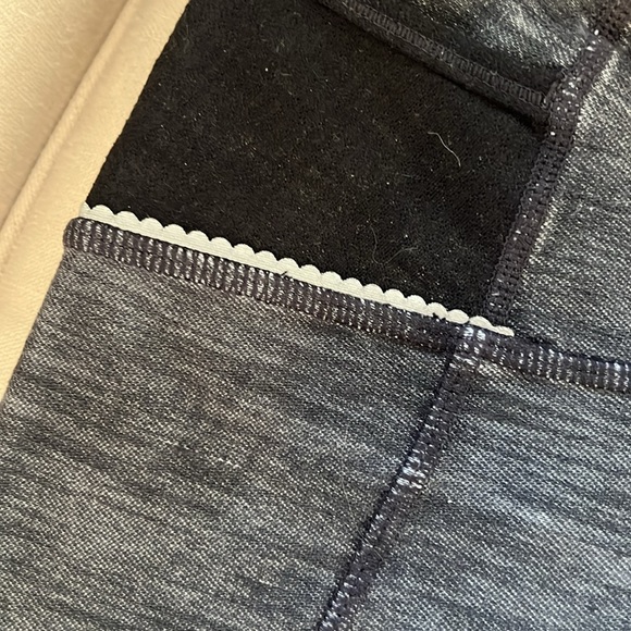 LULU adjustable crop pant capris really cute with scallop detail - Picture 3 of 8